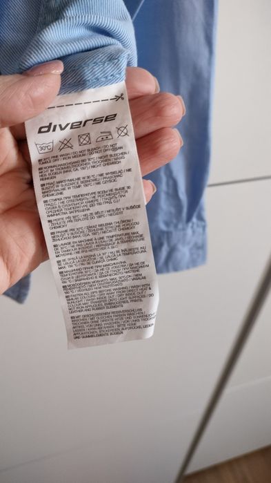 Koszula damska Diverse rozmiar S w błękitnym kolorze