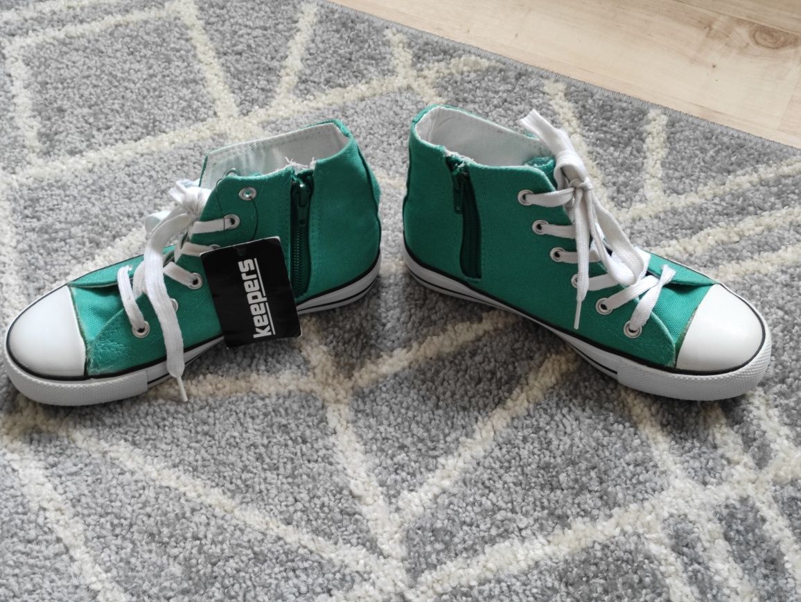 Nowe buty trampki zielone dziewczynka r.33 wkł.21cm Wysyłka olx