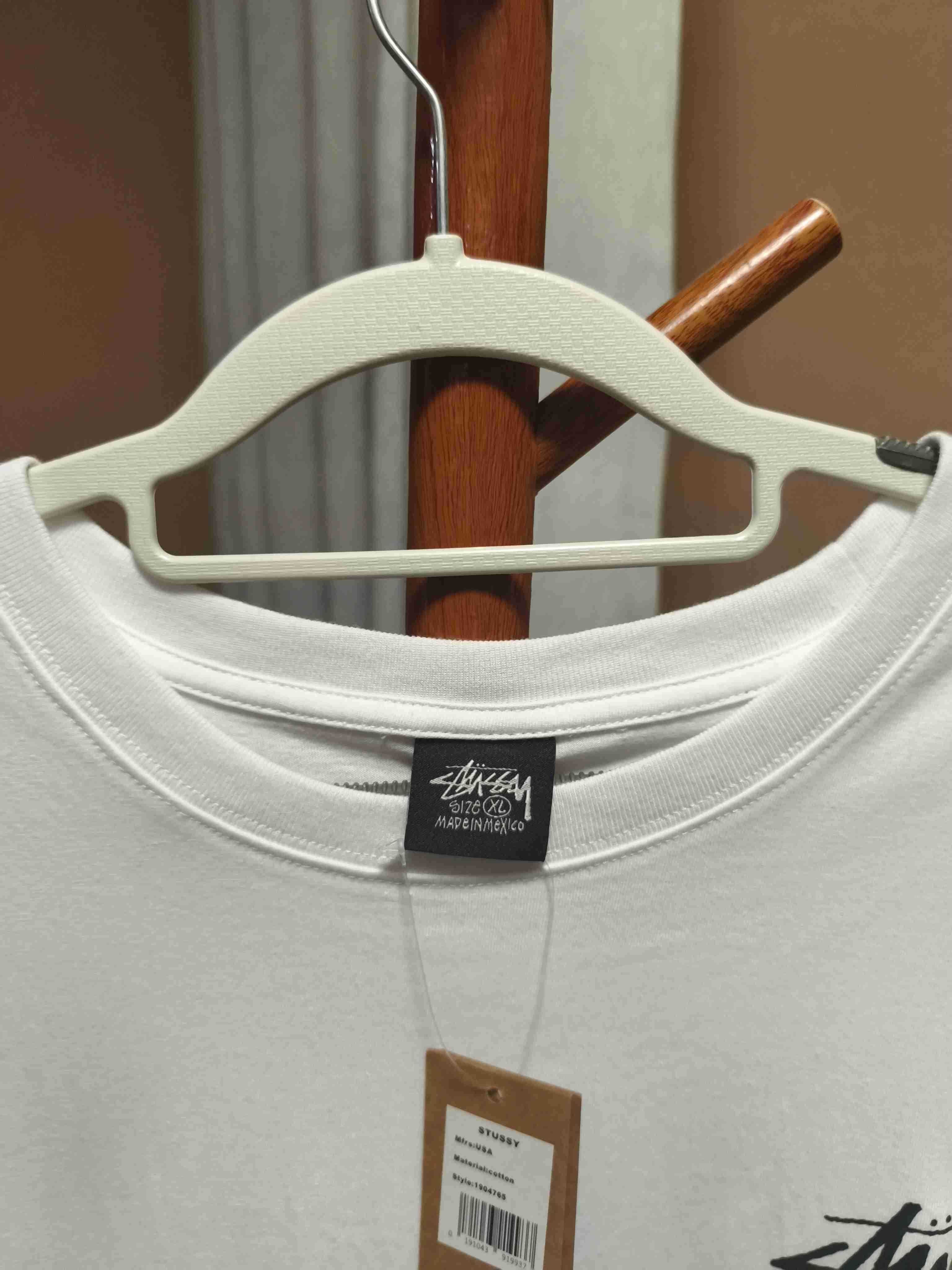 Stussy Męska Biała Koszulka z Nadrukiem Rozmiar XL