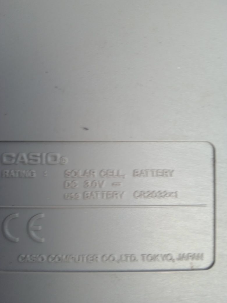 Калькулятор Casio  .