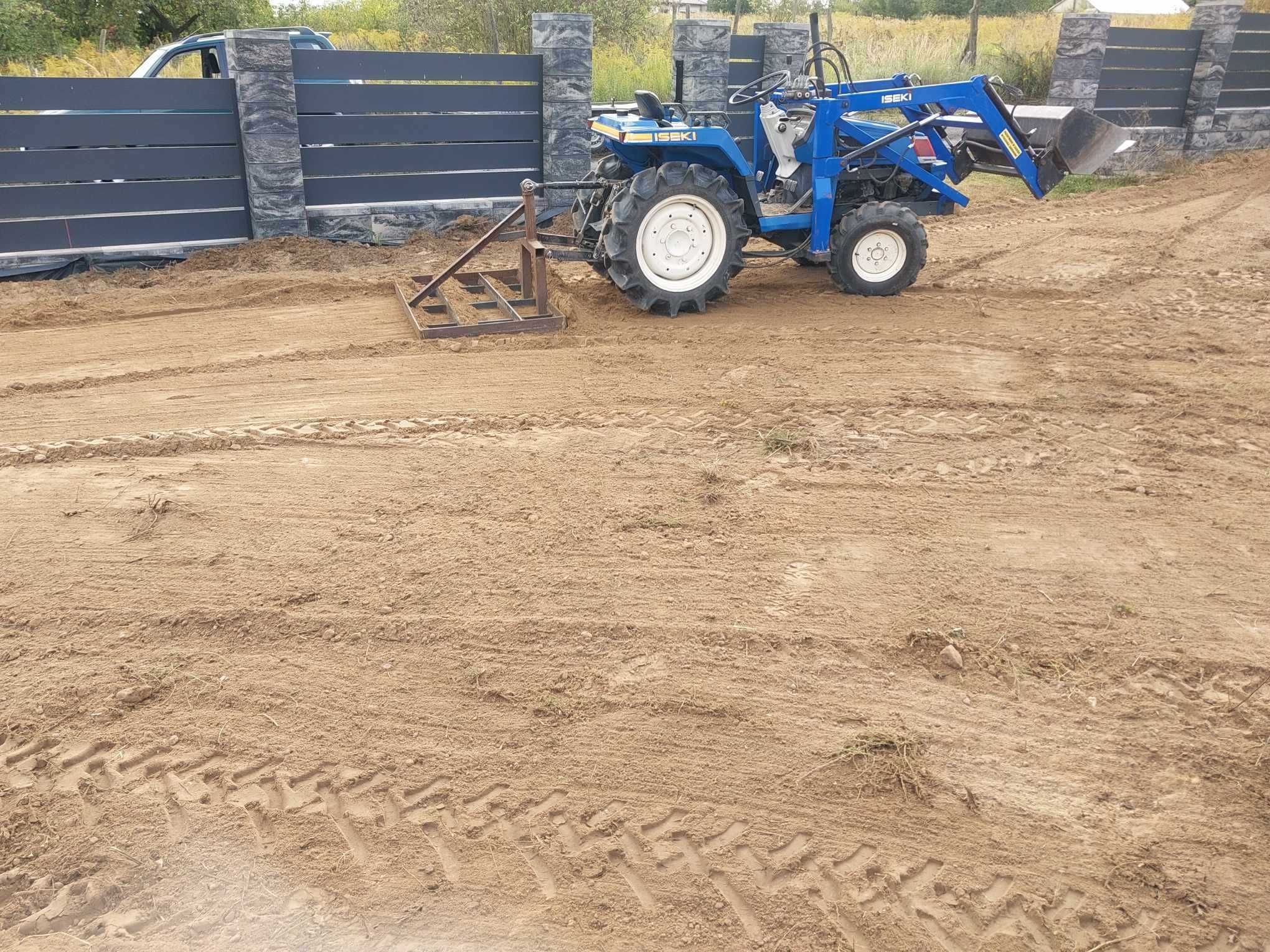 Usługi glebogryzarką separacyjną, rozplantowanie ziemi, niwelacja