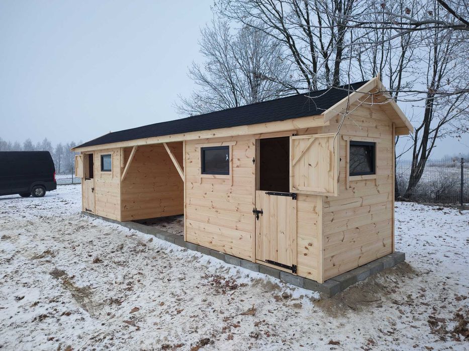 Domek dla zwierząt , konie, kozy, owce, alpaki, wiata na siano!