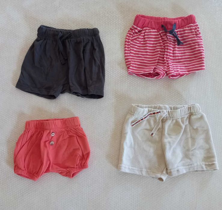 4 calções menino 0 a 3 meses