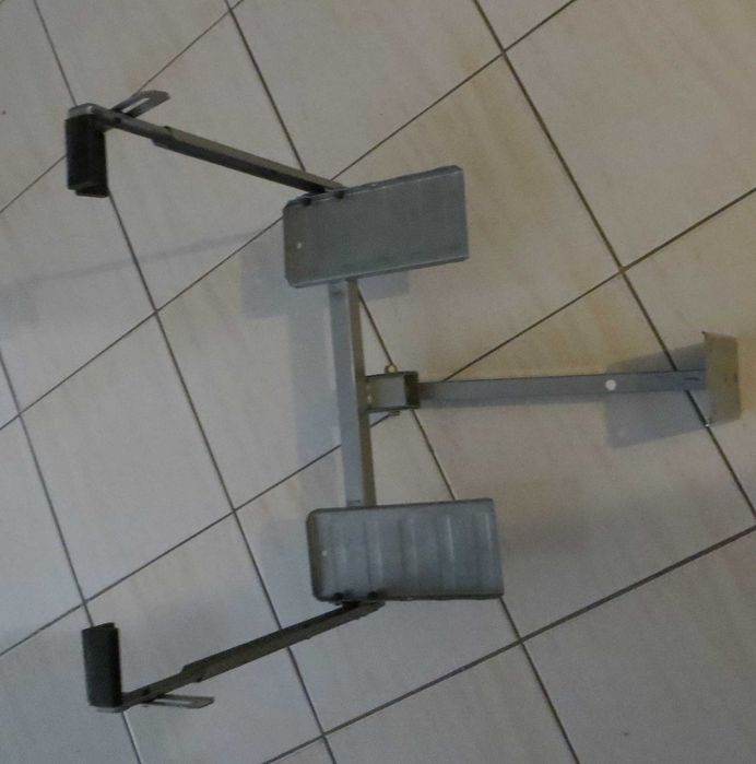 Suporte em inox anodizado extensível de grande capacidade, para parede