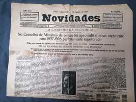 SALAZAR 1928 Ministro das Finanças Documento Histórico - Novidades