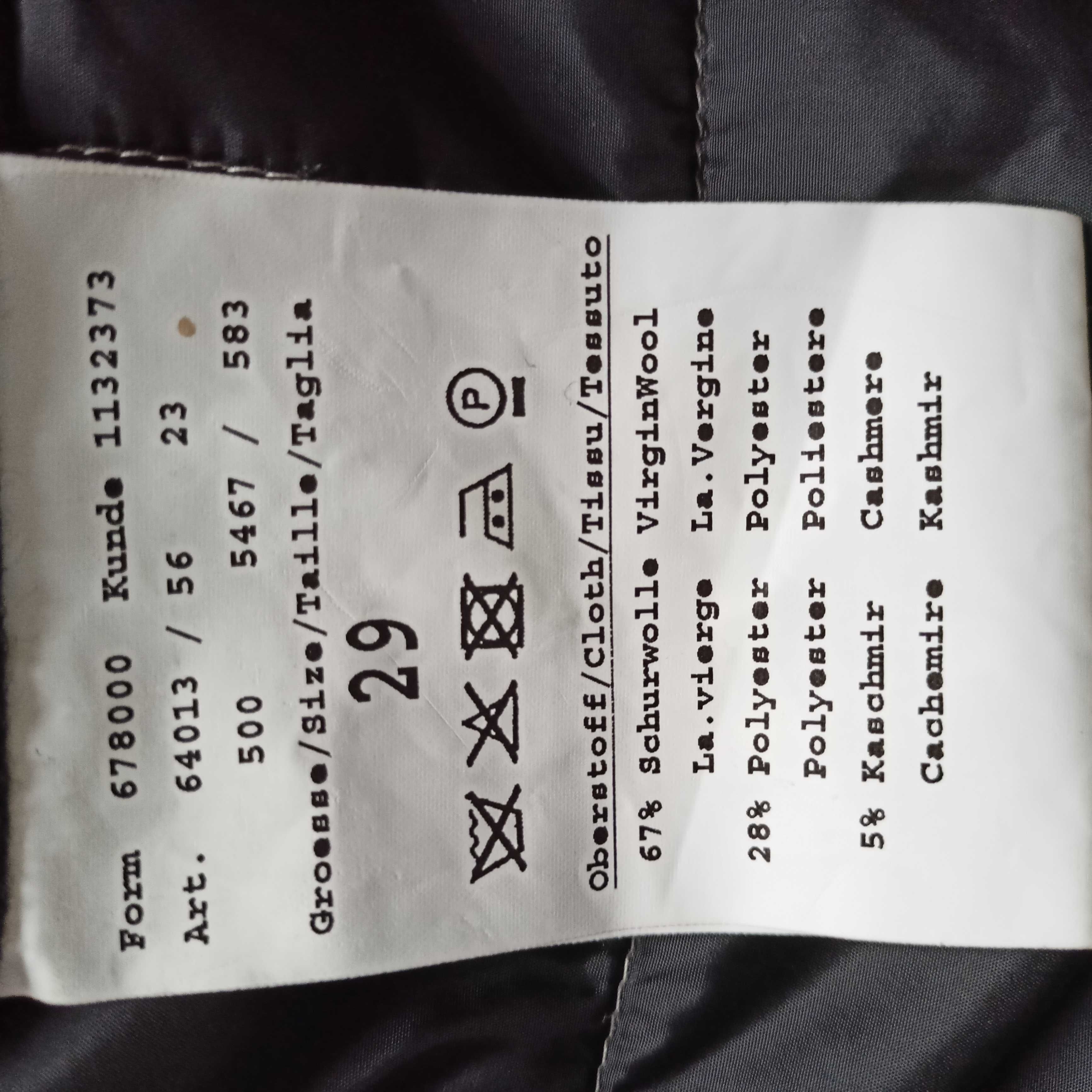 Elegancki męski płaszcz wełniany kaszmir Bugatti XXL  Gore-tex