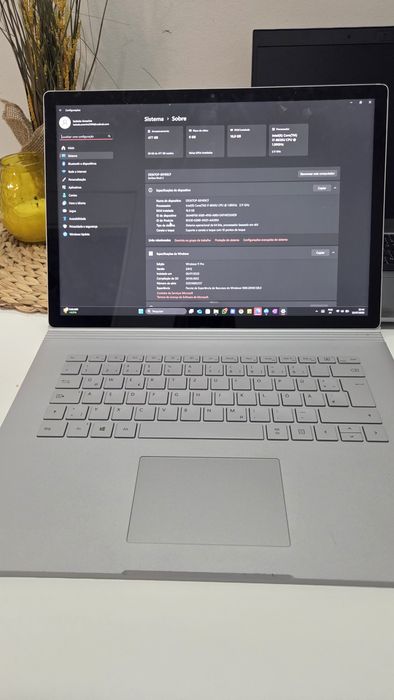 Surface book 2 i7 16gb 512gb 15 pol