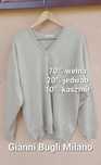 sweter sweter gianni bugli milano xxl 70% wełna 20% jedwab 10% kaszmir