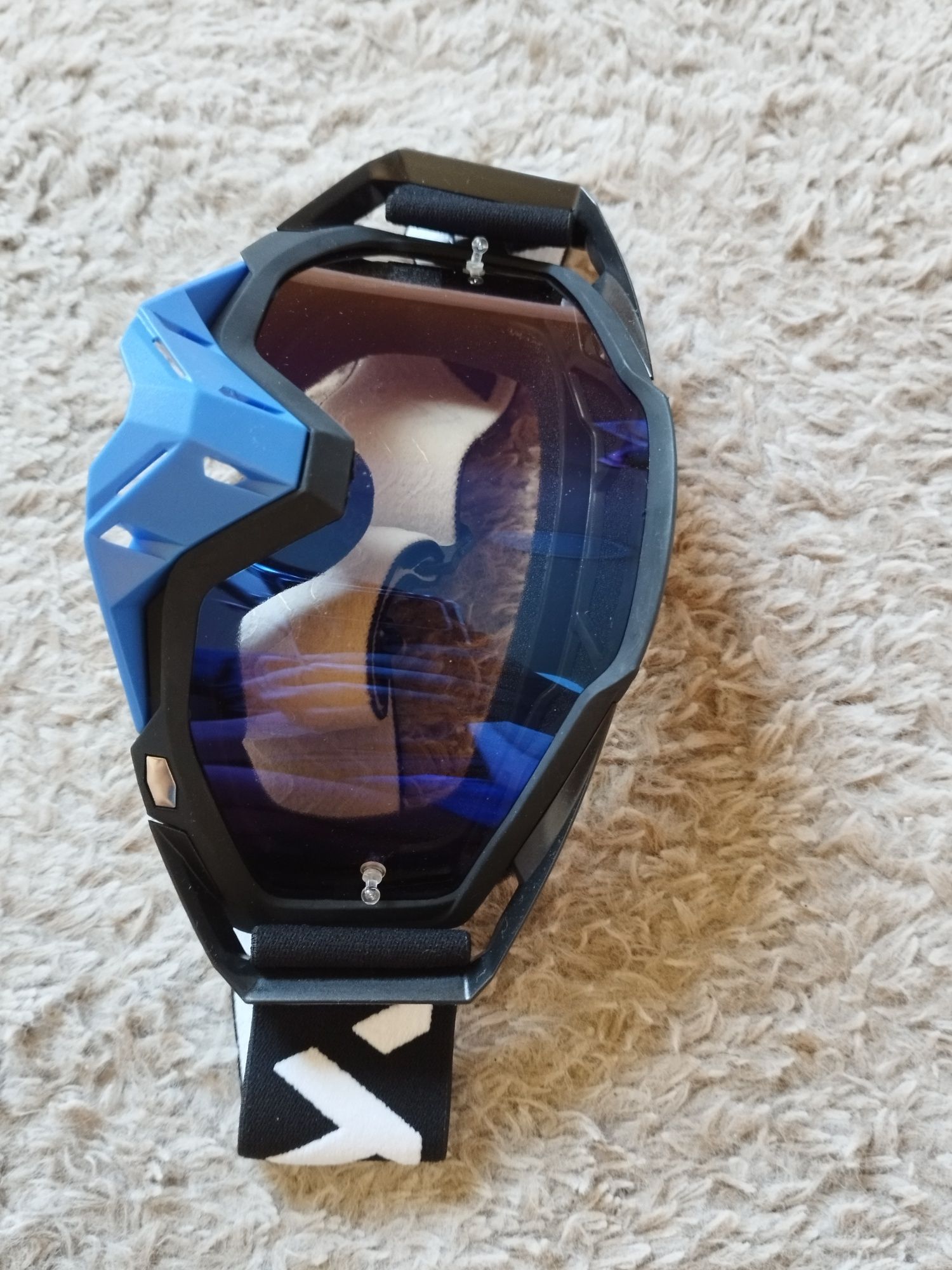 Okulary google Gogle Cross Enduro Quad motor Do kasku typu Cross WJL