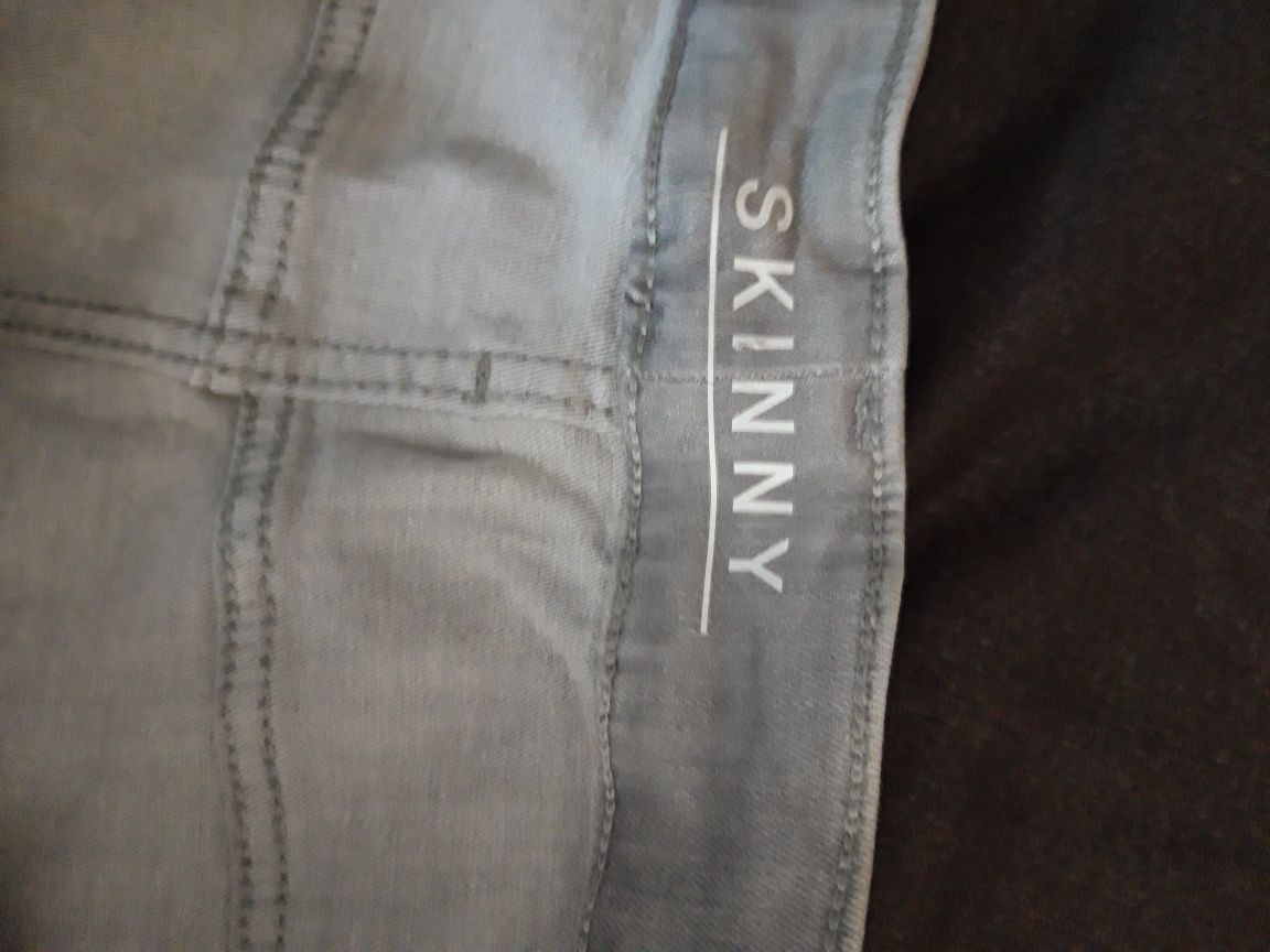 Szare jeansy skinny z wysokim stanem rozmiar 46/48/50  3XL  M&S