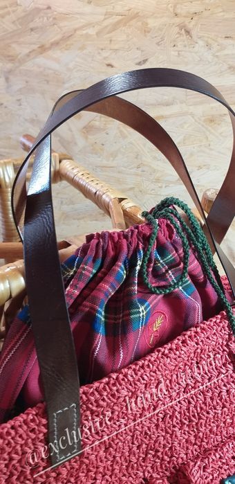 Сумка женская из рафии(ручная работа)
