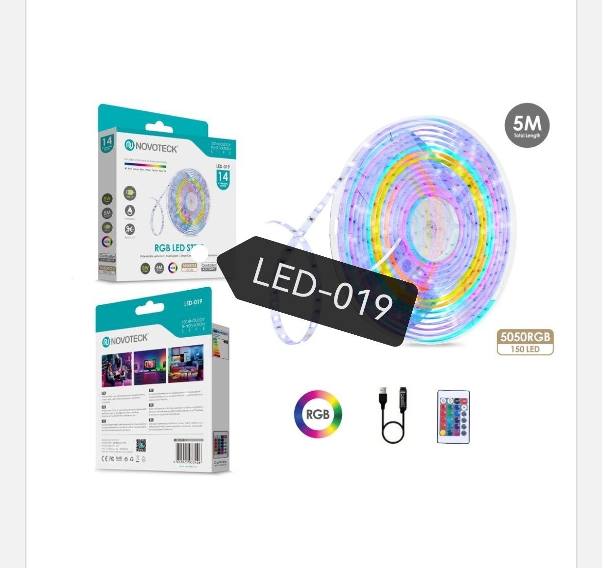 fita led rgb 3-5m