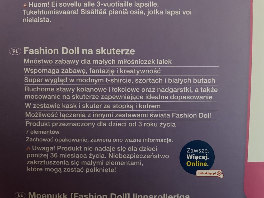 Lalka Stella na skuterze Fashion Doll