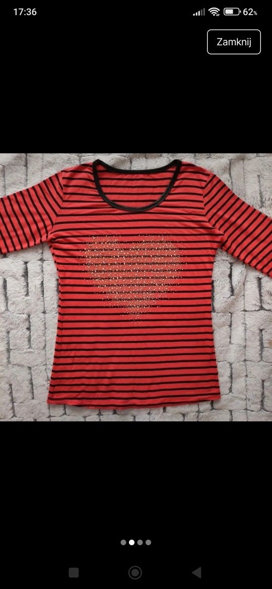 Bluzka damska w paski rozmiar M/L