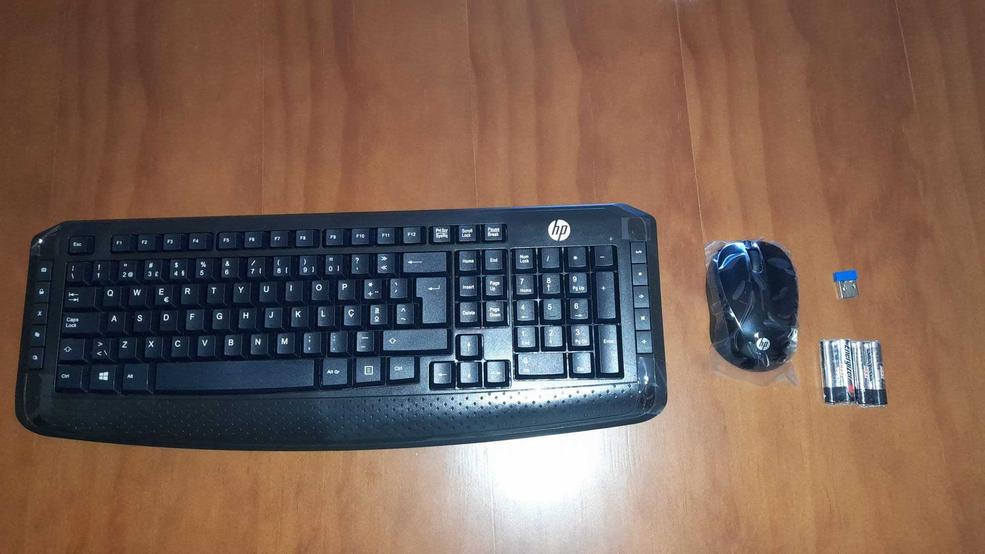 Teclado + Rato HP Wireless, Unidade Preto