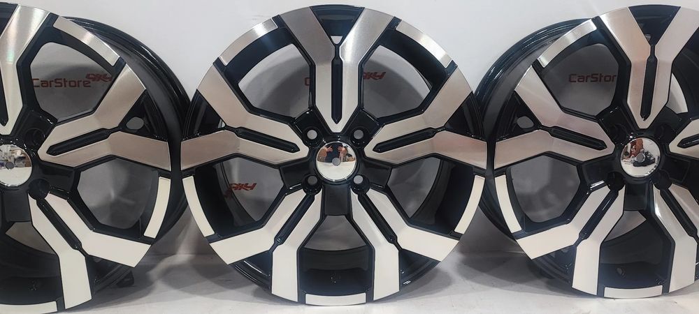Jantes Look Dacia/Renault 16 x 6.5 et 40 4x100 Preto + Polido