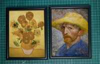 Vincent Van Gogh SŁONECZNIKI  2 obrazki w ramkach 13x18 cm + 13x18 cm