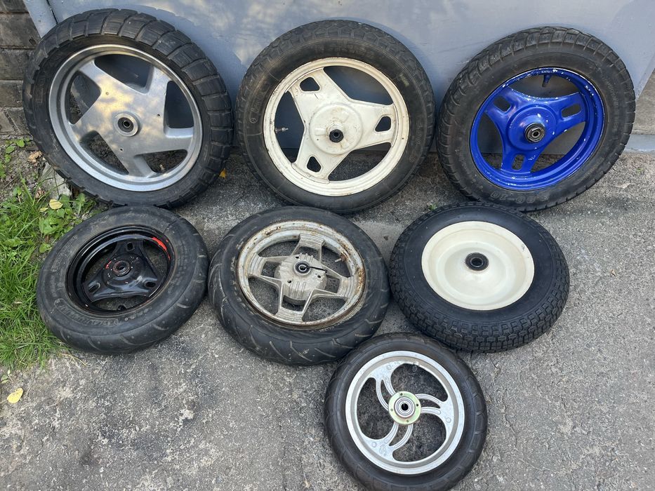 Колесо (шина камера диск) мотошина на скутер/мопед 3.00-10 и 3.50-10