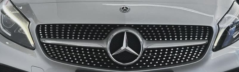 Grelha frontal Mercedes Class A Diamond Silver