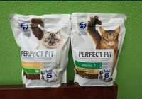 Zestaw 2 sztuk karmy dla kota Perfect fit Premium 750g mix rodzajów