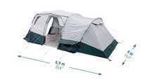 Namiot Arpenaz Quechua Famili 6.3 Decathlon turystyczny krmpingowy