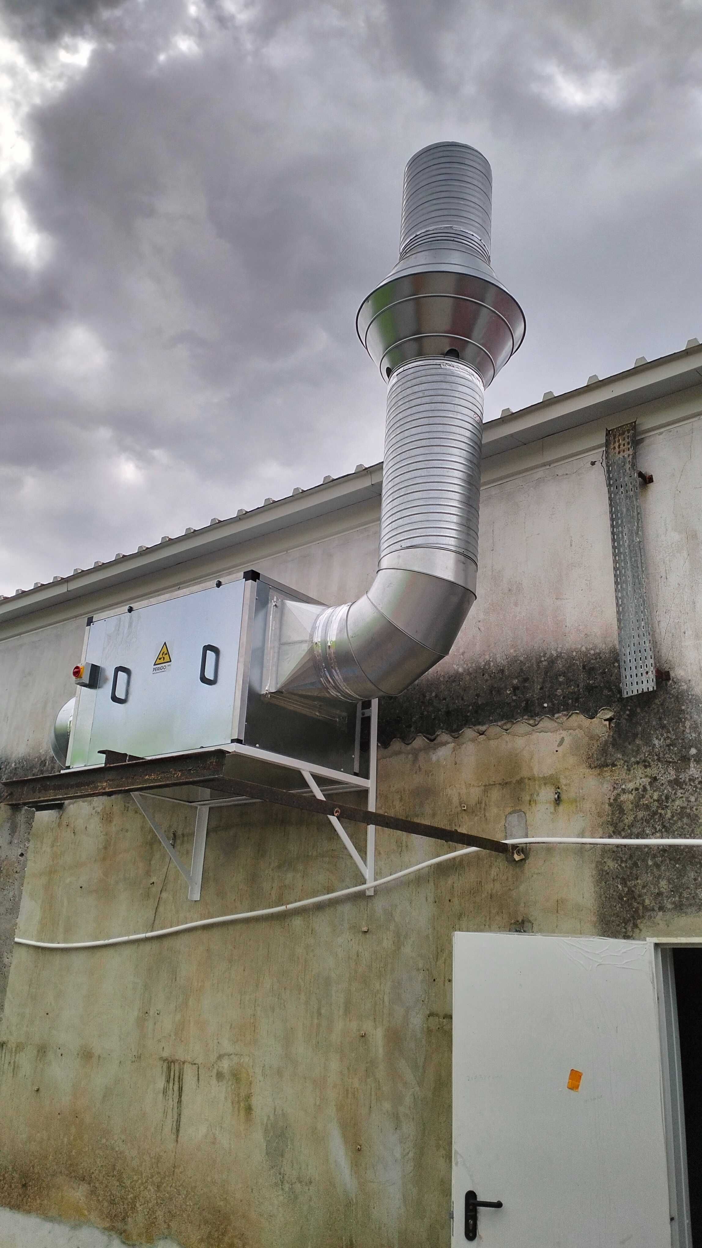 Hot, exaustor, extrator e fumos, canalização orçamento grátis