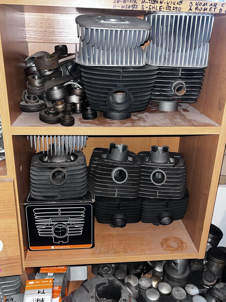 Cylindry WSK SHL ROMET KOMAR MZ JAWA oryginalne po regeneracji