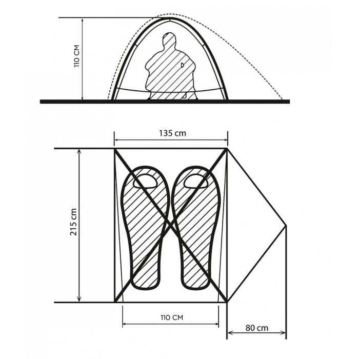 Намет Turbat Borzhava 2 Alu (MSR, TNF,Salewa)