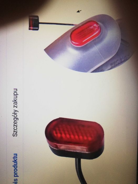 hulajnoga- lampka stopu klocki ,odblaski