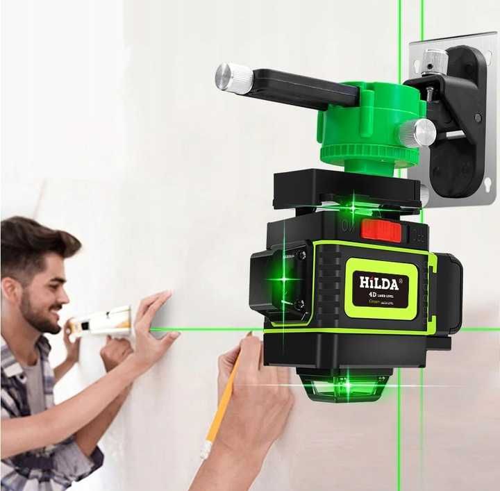 Poziomica Laserowa HILDA 16 NOWA! Laser KRZYŻOWY +Statyw 2M gratis FV