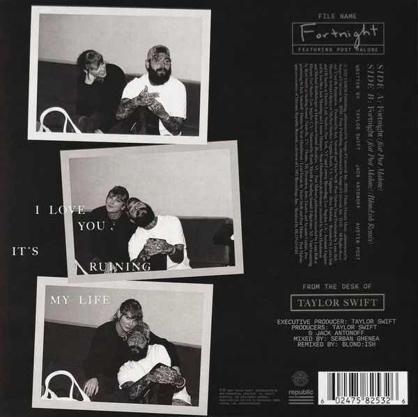 TAYLOR SWIFT feat.  POST MALONEE ‎– Fortnight - RSD 2025 7'' NAJTANIEJ
