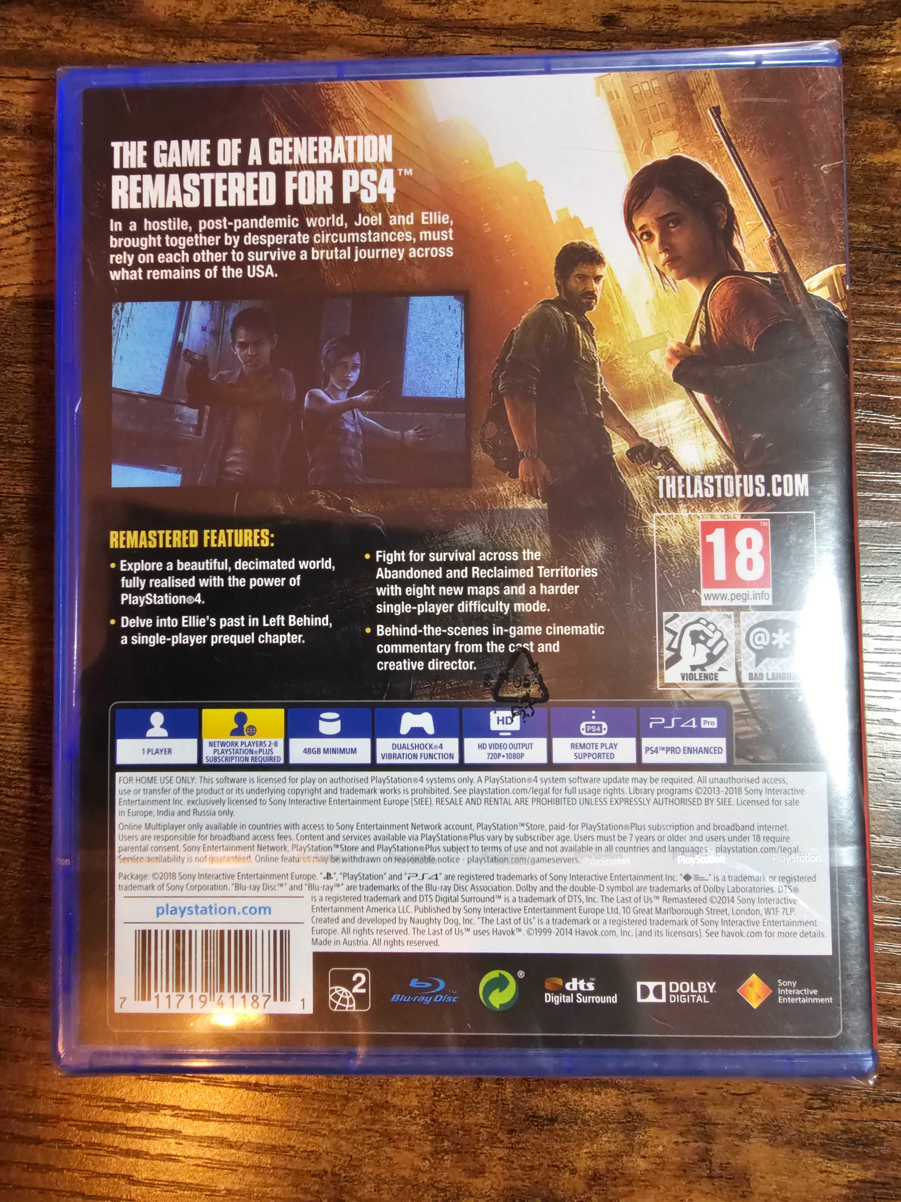 Last of Us Remastered (Gra PS4)