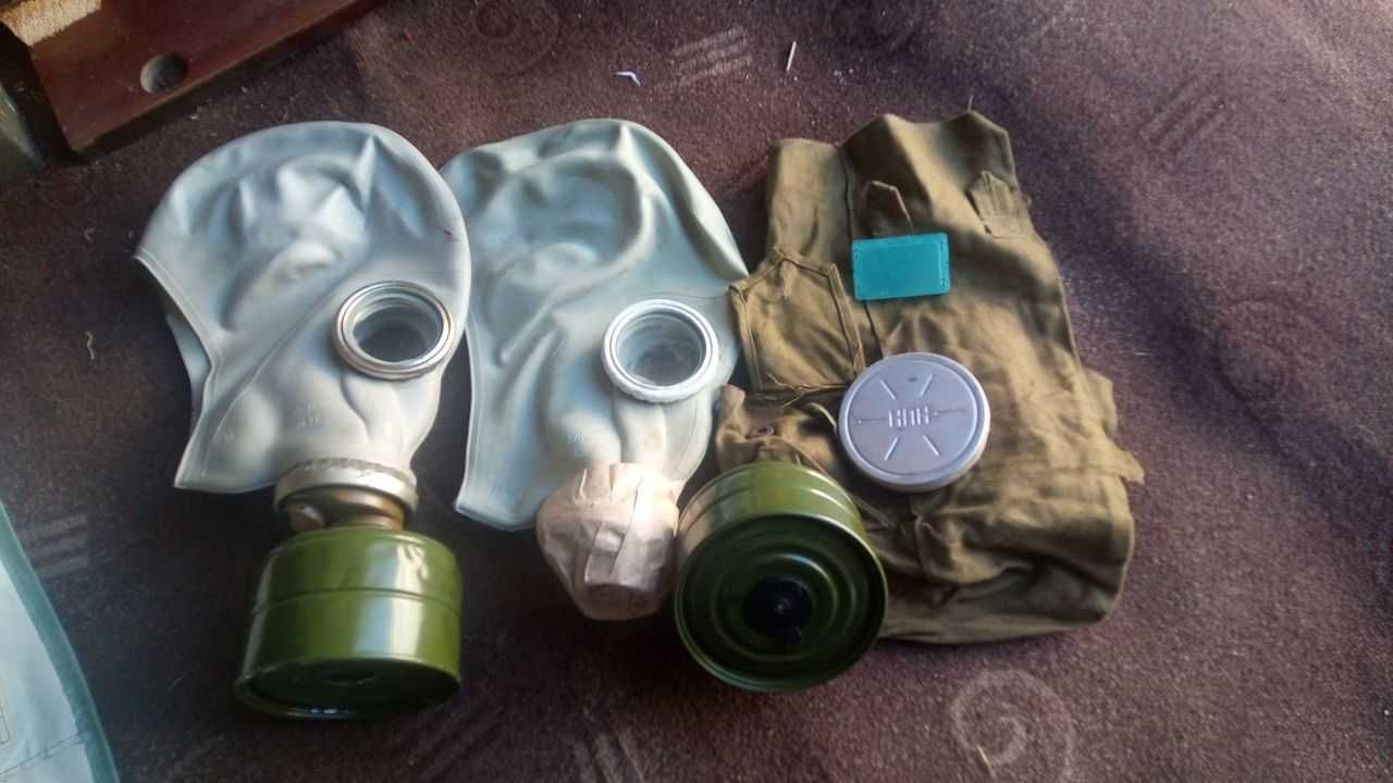 Противогаз ГП 5. Противогазы новые-сумка,маска,фильтр.