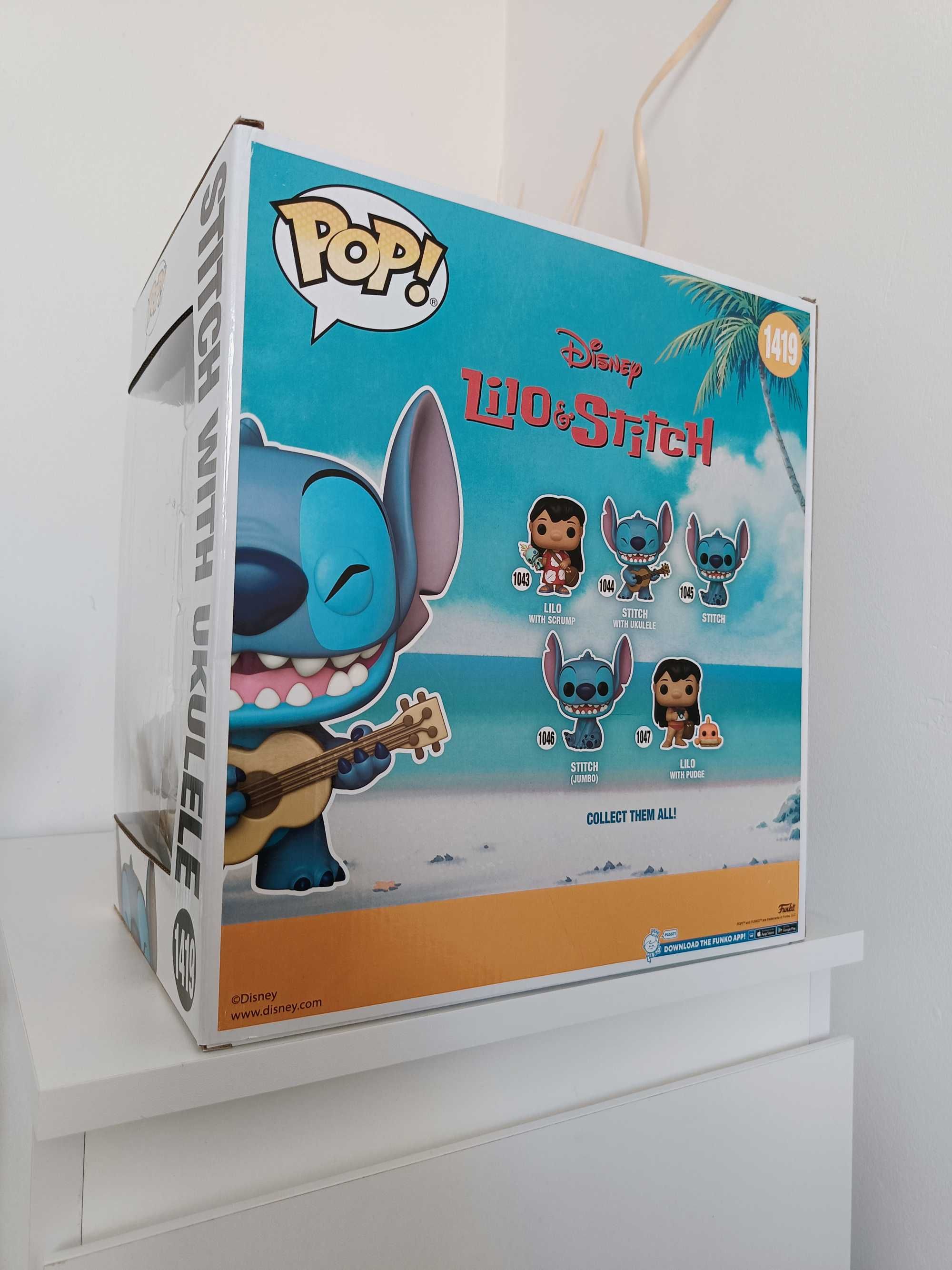 Funko POP Disney Lilo & Stitch 1419 - Stitch With Ukulele 10" 25cm