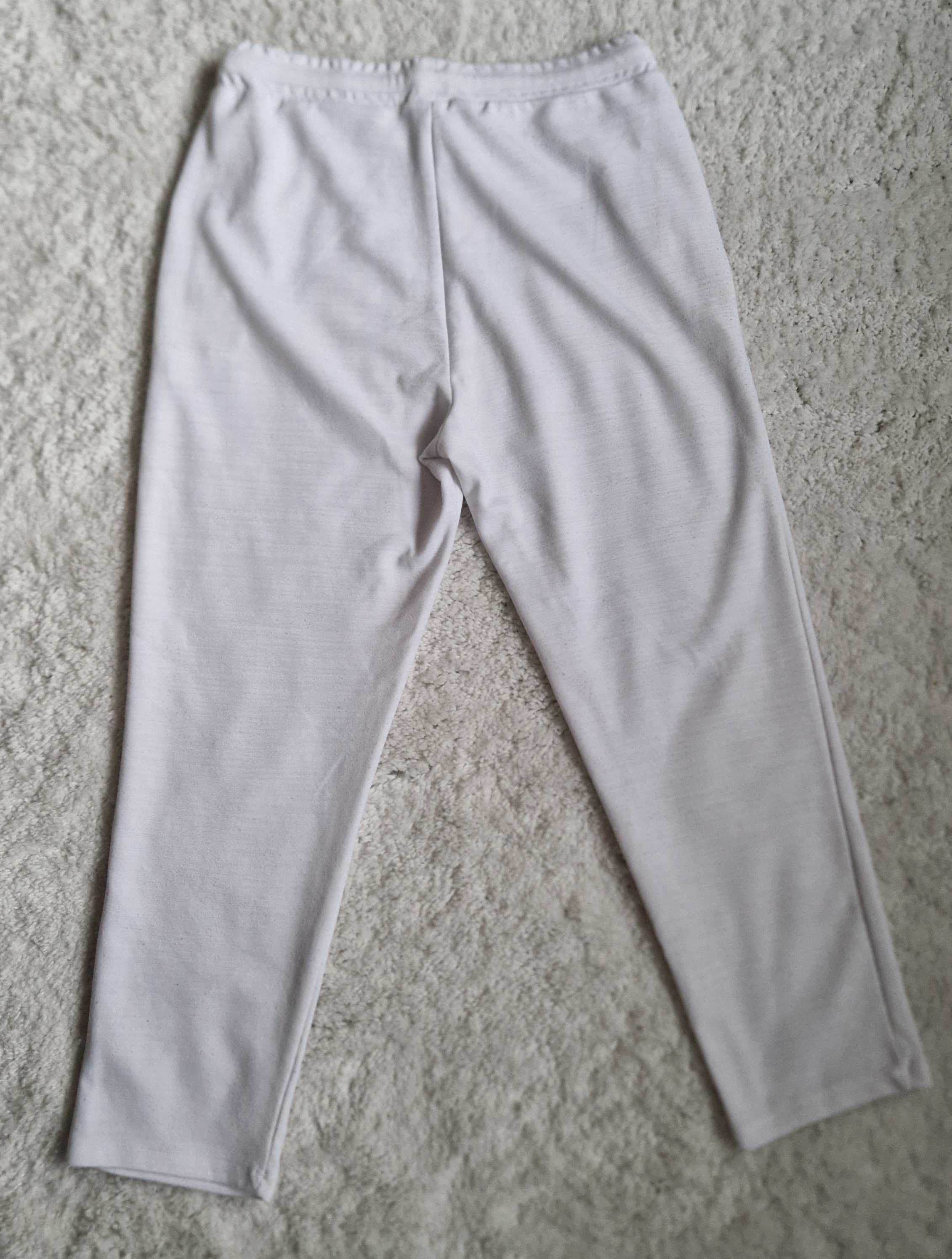 Białe luźne spodnie damskie ZARA r. M/L