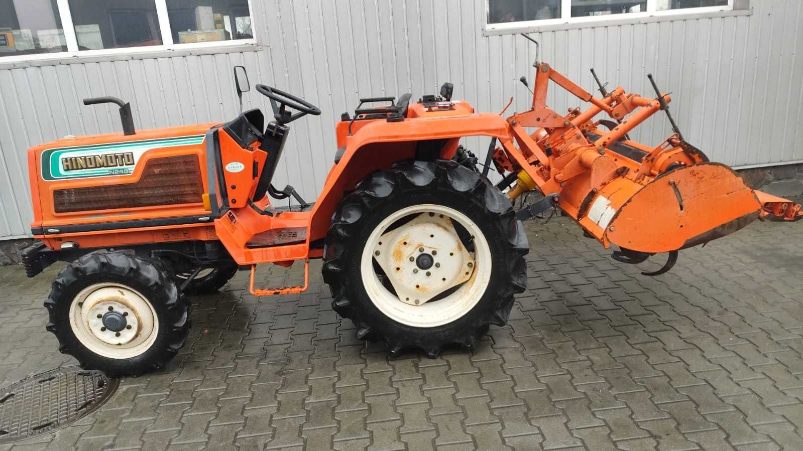 Japoński Traktor ciągnik HINOMOTO N249 4x4 + glebogryzarka 28km Rewers