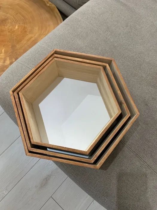 komplet półek / półka plaster miodu / półka heksagon