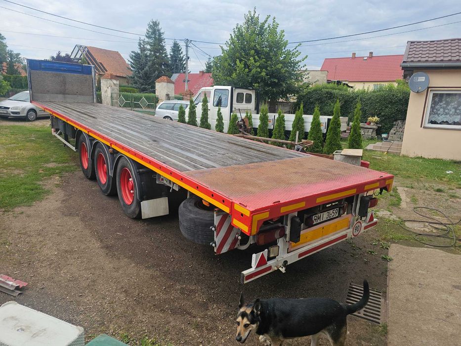 naczepa platforma fruehauf GABARYTKI kogut bardzo mocna 13.60m