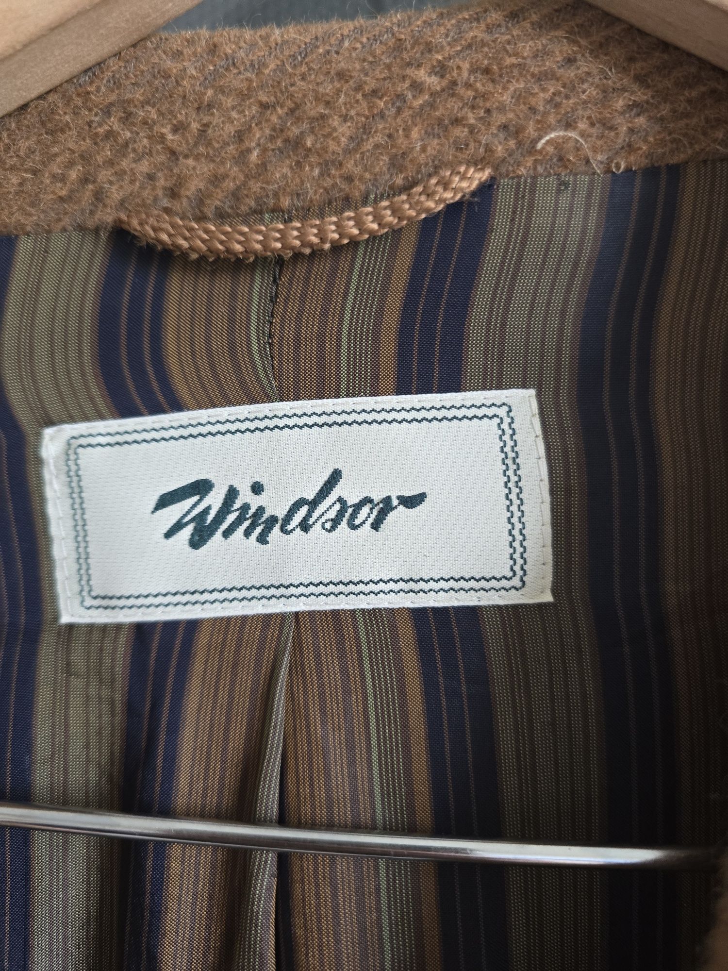 Płaszcz wełniany Płaszcz wełniany vintage alpaka plus size r.44 kamelo
