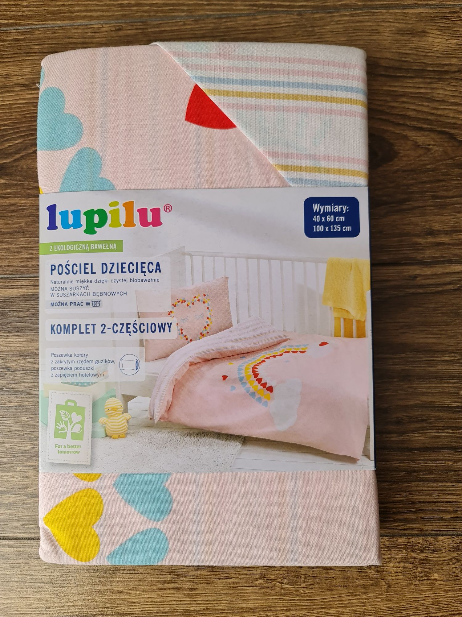 Pościel tęcza lupilu 100x135