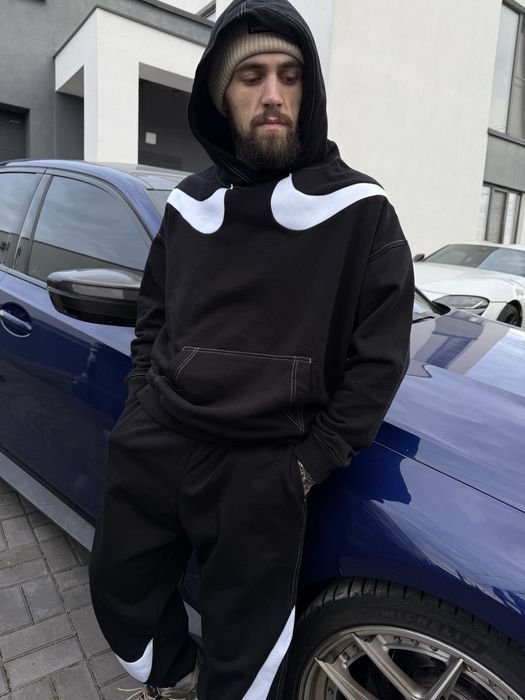 Костюм Nike big swoosh, костюм найк оверсайз, костюм Найк біг свуш