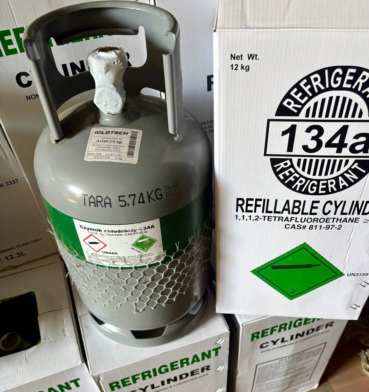 Czynniki chłodnicze R134a,R410a,R32,R1234yf,R404a,R507a