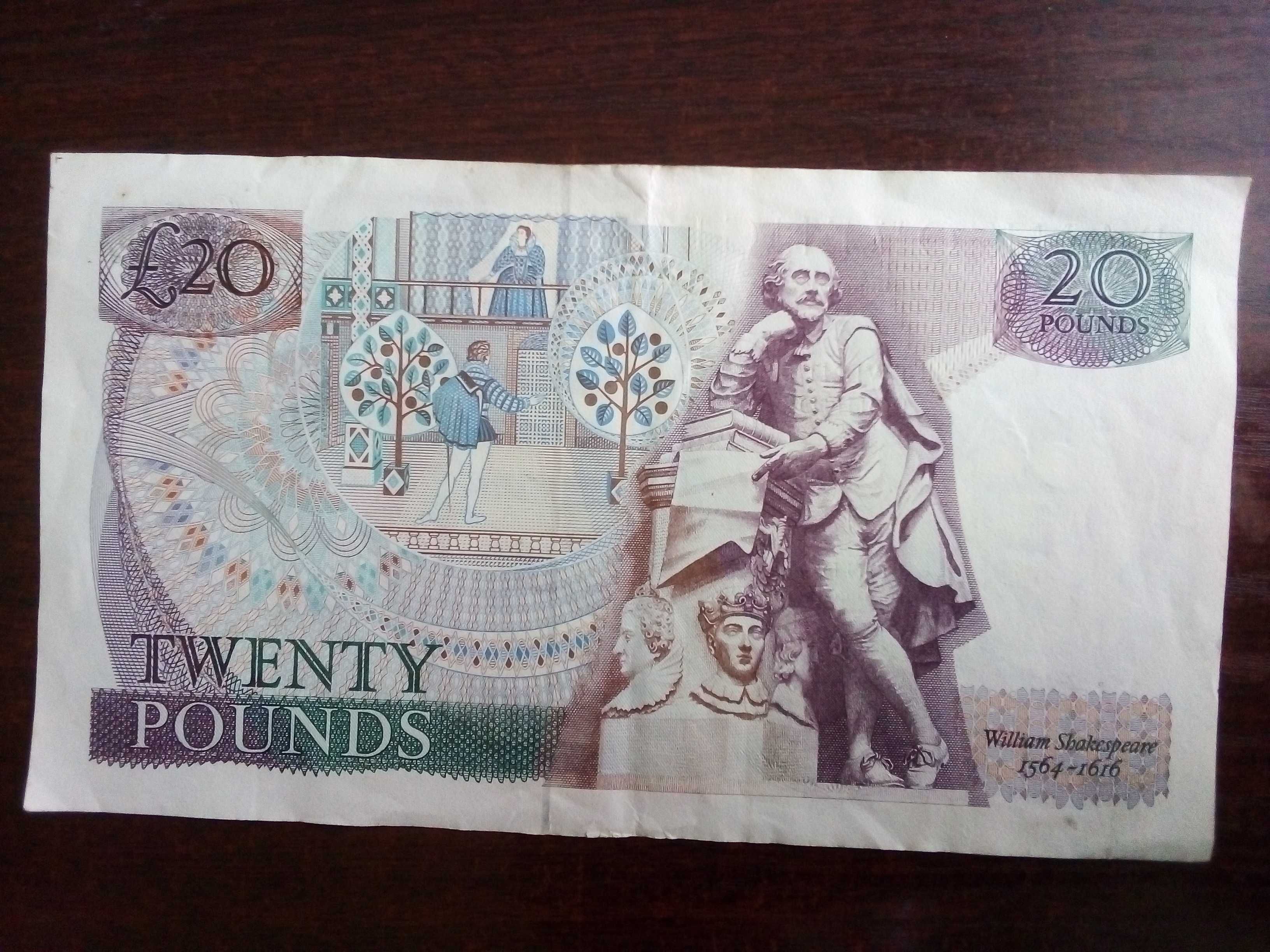Banknot 20 funtów Anglia