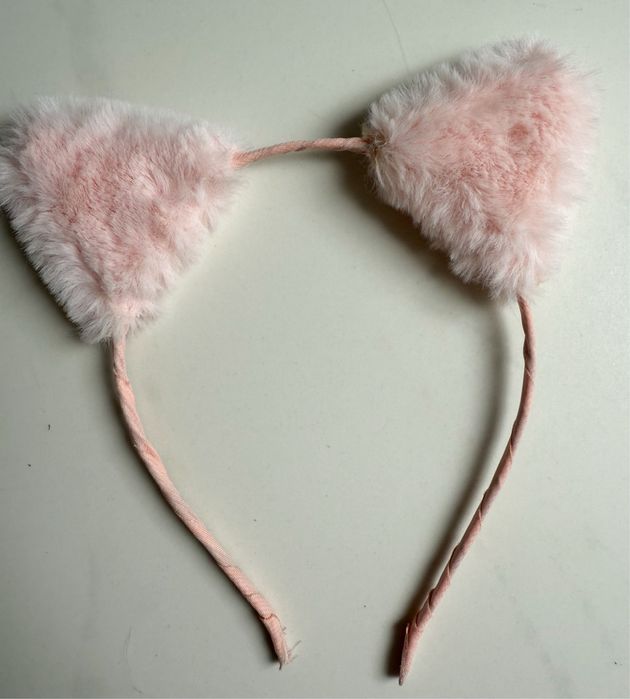 Opaska uszy kotka uszka pluszowe miś pink barbie sinsay halloween