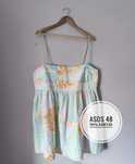 Bluzka bawełniana tunika ASOS 48 100% bawełna plus size lato pastelowa