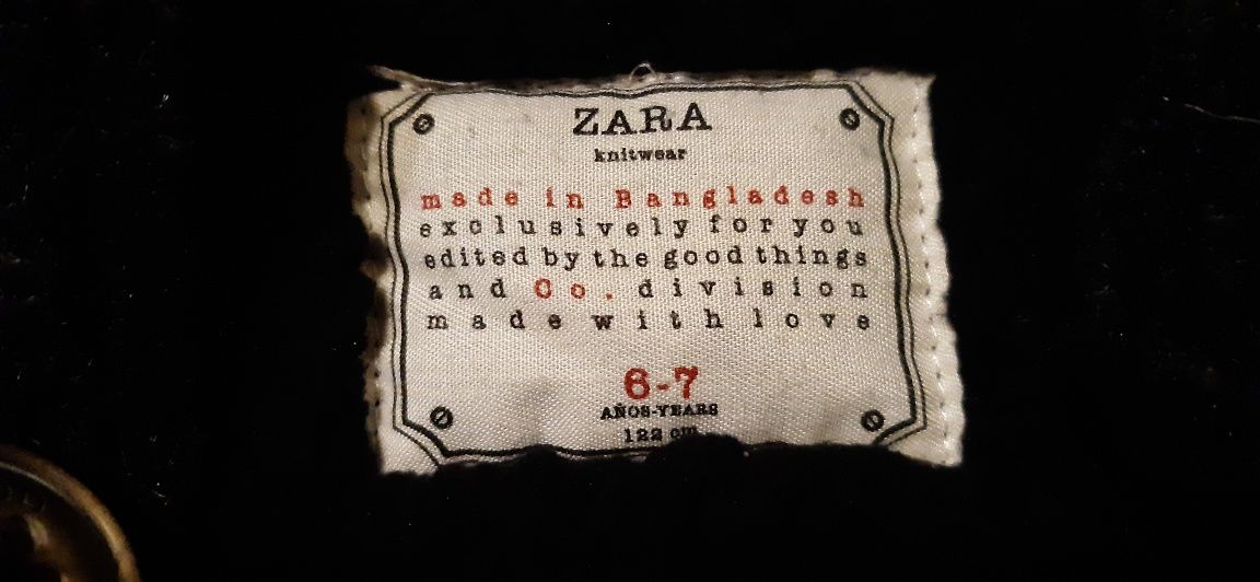 Płaszczyk chłopięcy Zara, rozmiar 122
