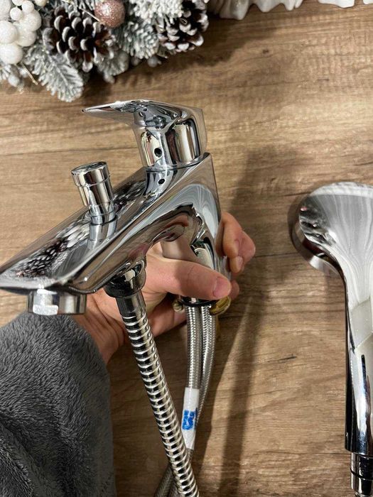 Змішувач для ванни Hansgrohe, на борт ванни з перемикачем на душ