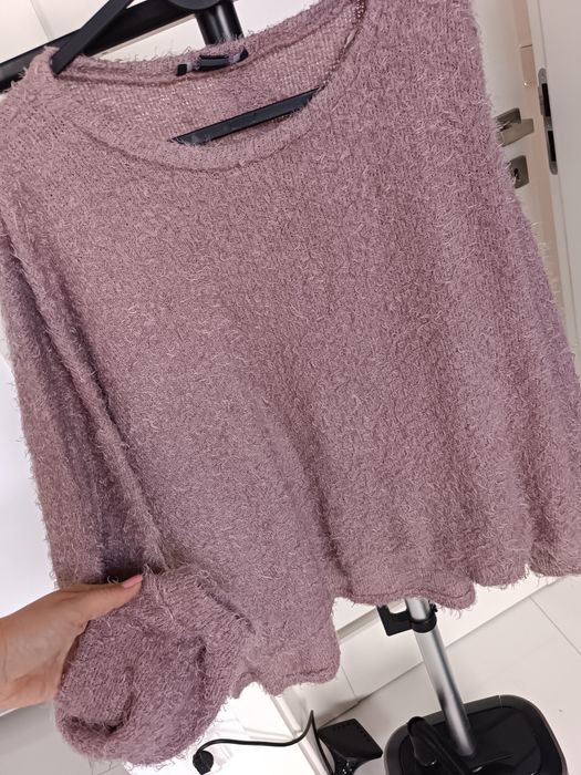 Sweter Primark XL 42 14 damski puchary brudny róż