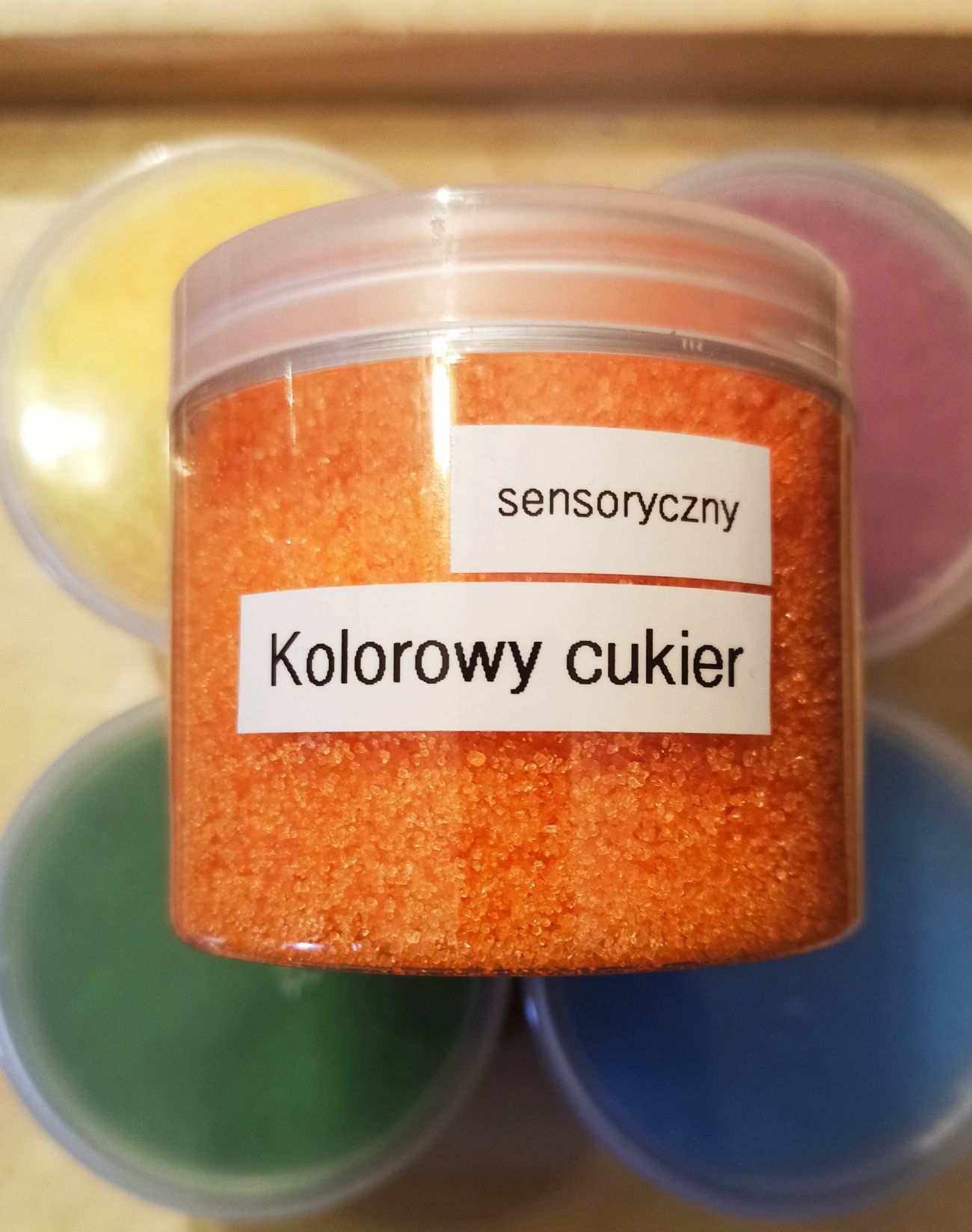 Kolorowy cukier sensoryczny