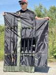 Качественный Чехол для 4 четырёх удилищ с катушками 145см VA хаки